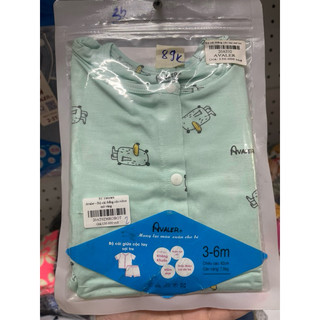 Bộ Avaler cộc cài lệch/ cài thẳng size 3-6M