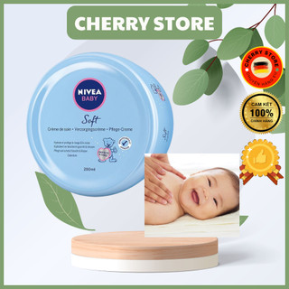 Kem dưỡng da cho bé nivea baby soft – nội địa đức 200ml
