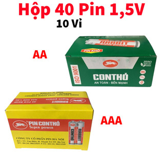 Giá Sỉ Hộp 40 Viên Pin Con Thỏ Cỡ Lớn AA, Cỡ Bé AAA, 1,5V Chính Hãng