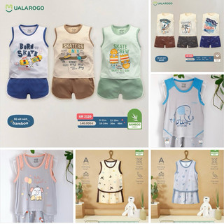Bộ ba lỗ Uala Rogo siêu mát và thấm hút cho bé yêu thoả sức vận động