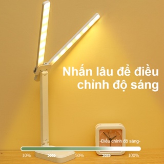 OOKAS Đèn Học Để Bàn LED Chống Cận Gấp Gọn Cảm Ứng thị Pin sạc tích điện 3