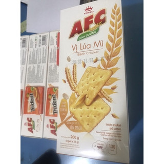 Bánh cracker afc kinh đô vị rau/lúa mì