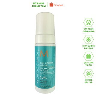 Kem bọt kiểm soát sóng xoăn Moroccanoil Curl Control Mousse 150ml đinh hình sóng, chống rối xù tóc | THANH TÂM