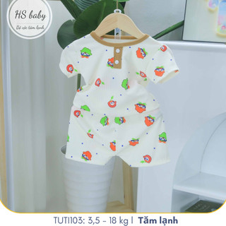 Đồ bộ ở nhà cho bé trai và bé gái Tuti Tuti Baby, size cho bé từ 3,5-18kg, TUTI103