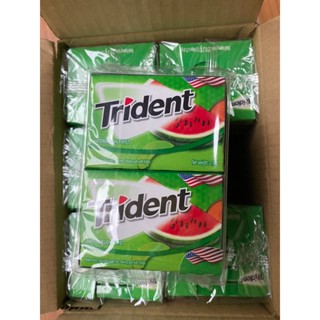 Kẹo cao su không đường TRIDENT (vị dưa hấu,cam nhiệt đới,bạc hà)