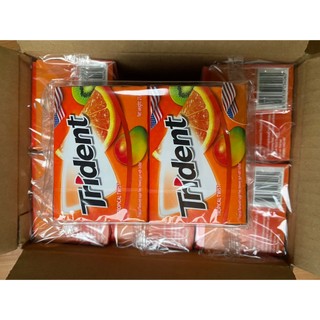 Kẹo cao su không đường TRIDENT (vị dưa hấu,cam nhiệt đới,bạc hà)