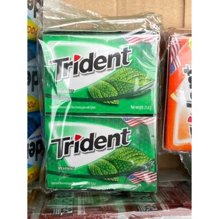 Kẹo cao su không đường TRIDENT (vị dưa hấu,cam nhiệt đới,bạc hà)