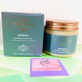 Tẩy da chết và thải độc da đầu Grow Gorgeous Defense Detoxifying Scalp Scrub