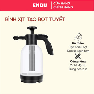 Bình tạo bọt tuyết rửa xe ENDU Bình xịt bọt tuyết rửa xe cầm tay Bình xịt tạo bọt tuyết Bình phun bọt tuyết 2000ml