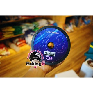 Dây Pe câu lure Black Sensor 100m màu đen. Pe Braid X8 Daiwa Black Sensor