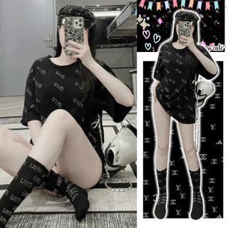Áo Phông Miumiu Đính Đá Bling Bling QC HB345