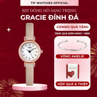 Đồng hồ Đeo Tay Đính Đá Thời Trang GRACIE Tif Watches Sang Chảnh Thanh Lịch dành cho Nữ