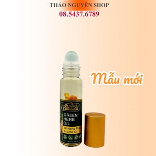 Dầu Lăn Nhân Sâm Thái Lan 8ml, dầu lăn thảo dược Nhân sâm thái lan, dầu lăn thảo dược Thái Lan