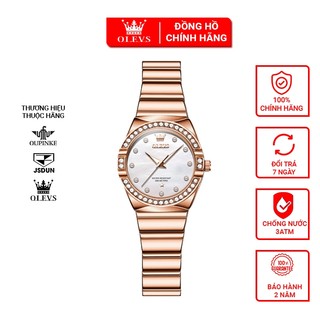 Đồng hồ nữ Olevs thạch anh,Đồng hồ dây thép chống nước chống gỉ cao cấp,Đồng hồ tặng bạn gái có kèm hộp sang trọng