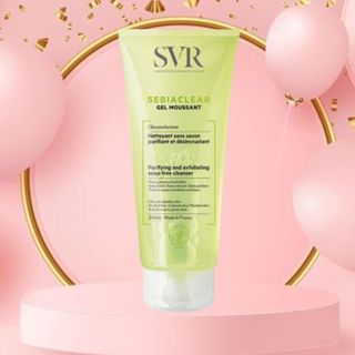 Gel rửa mặt tạo bọt cho da dầu mụn svr sebiaclear gel moussant .