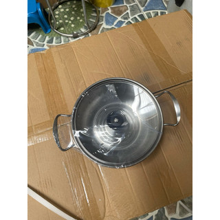 xoong, nồi inox vung kính_ kích thước 20cm