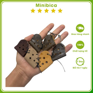 Bịt mỏ Gà Trọi Minibica Combo 2 Chiếc Bịt mỏ gà chọi chất liệu da dày dặn BM01