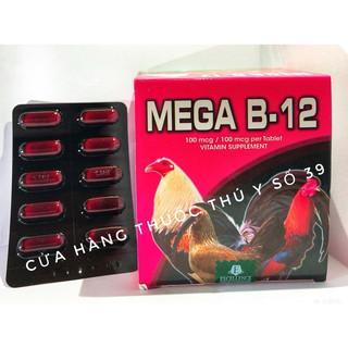 Mega b12 vỉ 10 viên dùng cho gà
