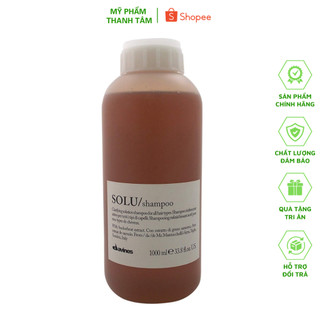 Dầu Gội Làm Sạch Sâu, Loại Bỏ Dư Chất Tạo Kiểu Trên Tóc Davines Solu Shampoo 1000ml | New |