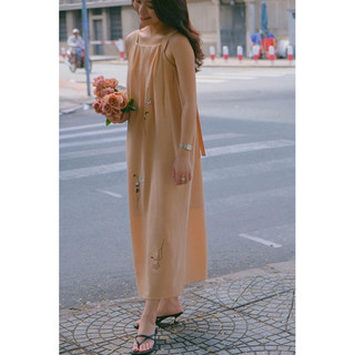 Cỏ Lau - Đầm xếp ly ngực thêu tay Cami Dress