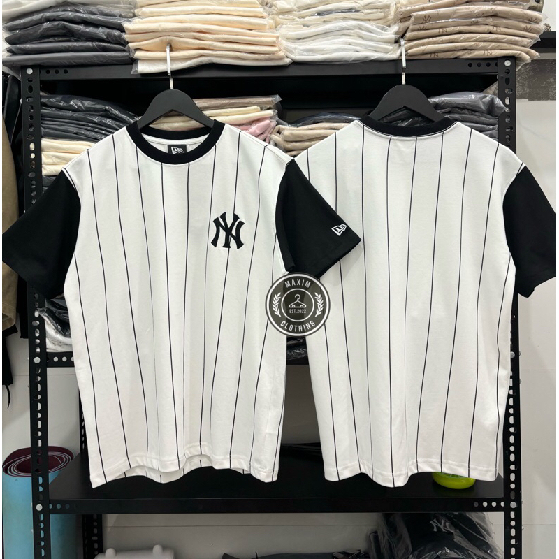Tee NewEra x MLB bóng chày sọc kẻ [ Nhiều Mã ]