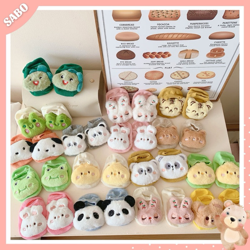 TẤT VỚ 3D HÌNH THÚ CHỐNG TRƯỢT ĐÁNG YÊU CHO BÉ TRAI BÉ GÁI