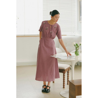 Cỏ Lau - Đầm thêu tay cổ điển Flavio Dress
