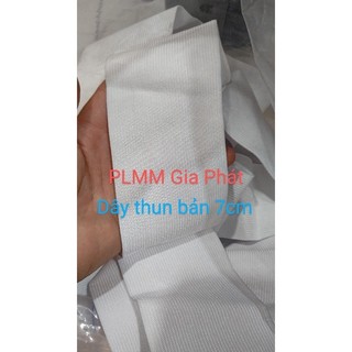 1Kg Dây thun dệt bản 7cm, dây thun may quần áo, chun may lưng quần