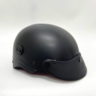 Nón Bảo Hiểm Trơn Màu Sơn Nhám Có Lỗ Thông Gió Cao Cấp, Mỏ Nón Dẻo Tháo Dời Được