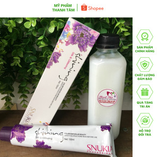 Combo màu nhuôm nâu ROSE Snukia 100ml + oxy trợ nhuộm 100ml