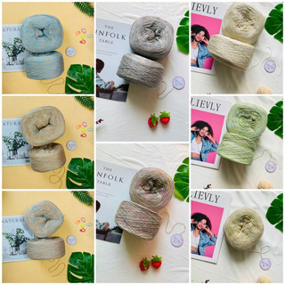 Yarn - sợi linen 100% - sợi loang | sợi chập cỡ sợi từ 0.6mm ~ 0.8mm | đan móc áo váy mùa hè - terri store