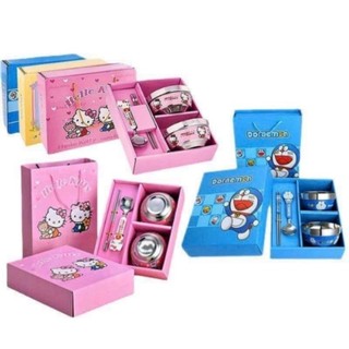 Bộ bát cách nhiệt Doremon/Hello kitty