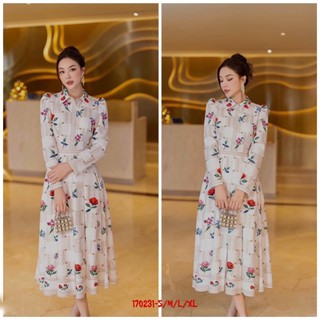 VÁY HOA DÀI TAY XẾP LY SIÊU SANG CHẢNH HOT HIT NHẤT NĂM TRẺ TRUNG