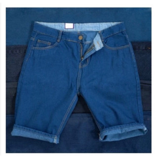 Quần short jean nam ngắn big size cao cấp chất bò kiểu trơn đơn giản