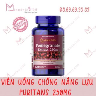 Viên uống chống nắng lựu Puritans 250mg