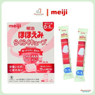 Sữa thanh cô đặc Meiji cho bé 0-1 tuổi, sữa thanh Nhật Bản hút chân không - Monnie Kids