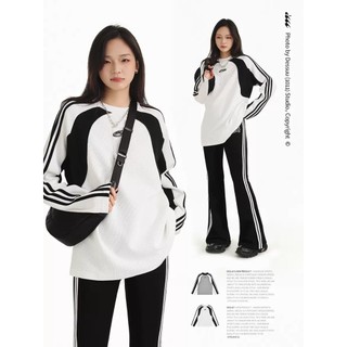 [Order theo yêu cầu] Áo thun DESSUU dài tay Raglan thể thao vải caro hút ẩm thoáng khí áo phông màu trắng (DESSUU)