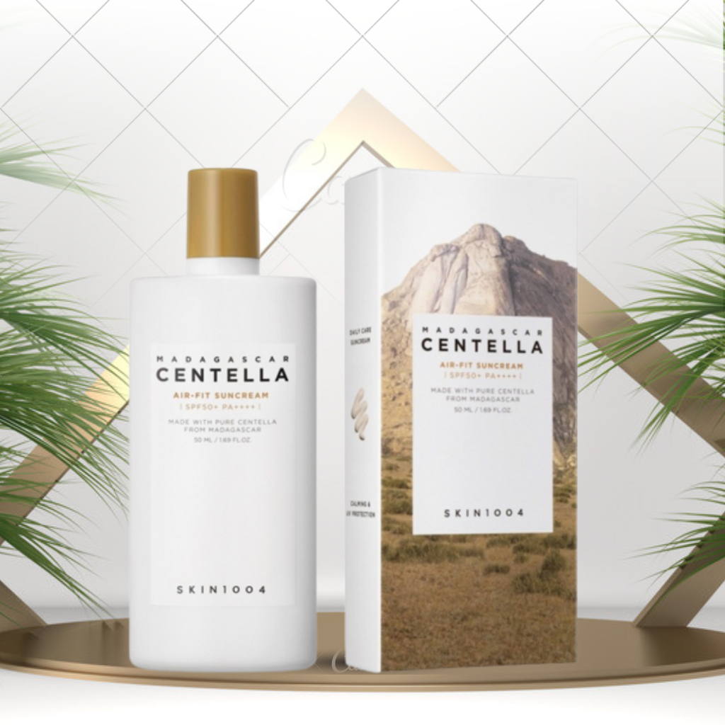 Kem Chống Nắng Kiềm Dầu, Nâng Tone Da Mỏng Nhẹ Skin1004 Madagascar Centella Art-Mẫu Mới