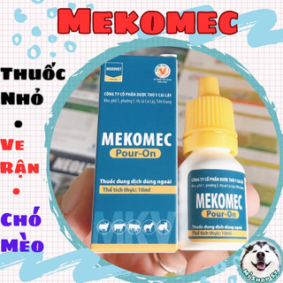 Mekomec chai nhỏ sống lưng ve, rận, bọ chét chó mèo