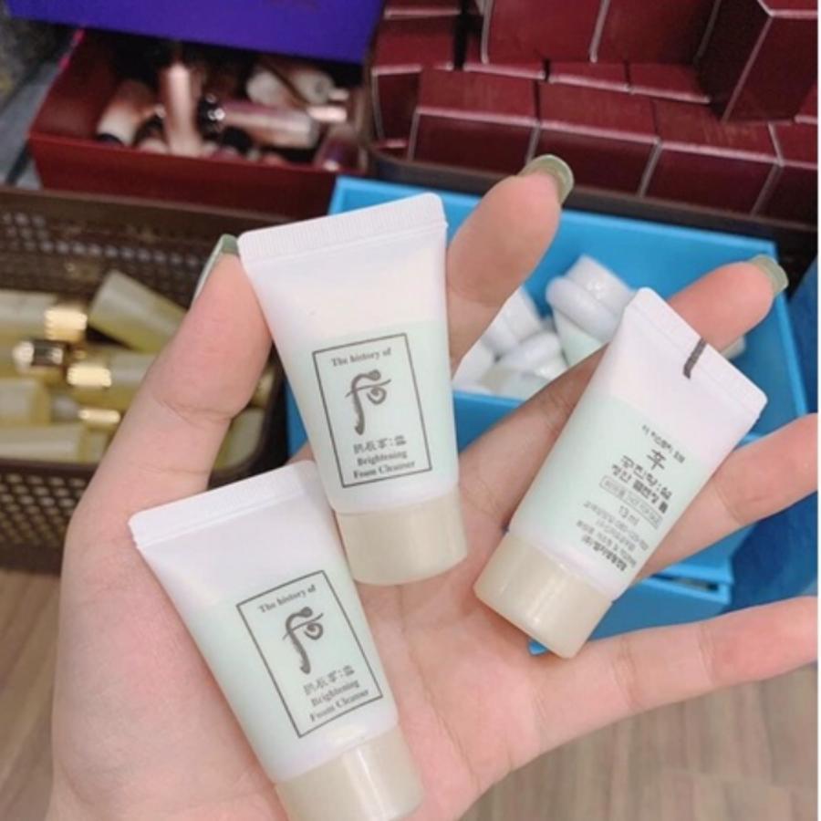 Combo 3 tuýp sữa rửa mặt whoo trắng radiant mỗi tuýp 13ml - AB AUTHENTIC