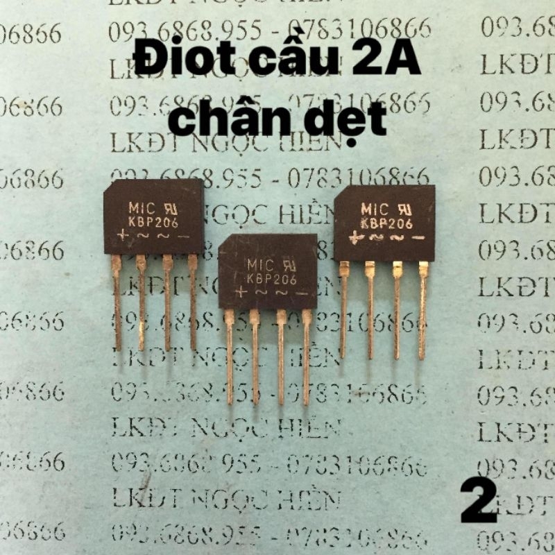[COMBO] 5 DIOT CẦU 2A CHÂN DẸT