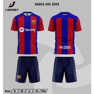 Bộ Quần Áo Bóng Đá Barcelona sọc