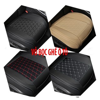 Đệm bọc ghế xe hơi phía trước/ phía sau bằng da đa năng tiện lợi - Vỏ Lót Ghê ô tô có túi đựng đồ cao cấp