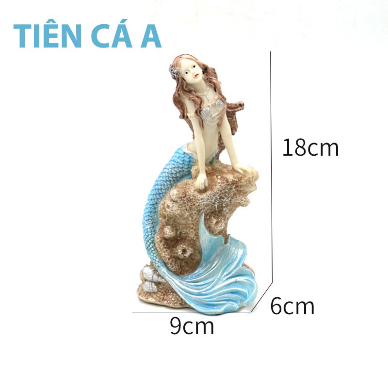 Tiểu Cảnh, Mô Hình Nàng Tiên Cá  Trang Trí Hồ Cá, Bể Cá, Chậu Cây, Tiểu Cảnh Terrarium