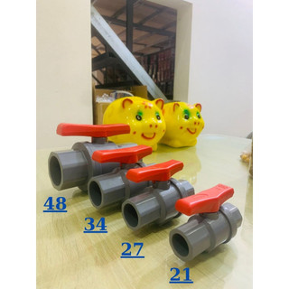 Van nhựa pvc hathaco, van nhựa khóa nước phi 21, 27, 34, 48