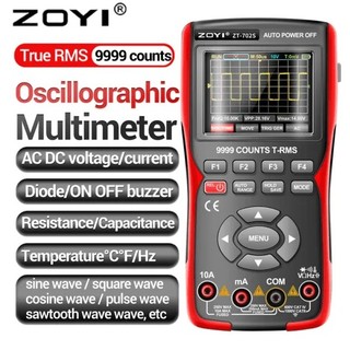 Đồng hồ vạn năng kỹ thuật số kết hợp đo sóng Zoyi ZT-702S oscilloscope multimeter rechargeable lithium battery 9999 coun