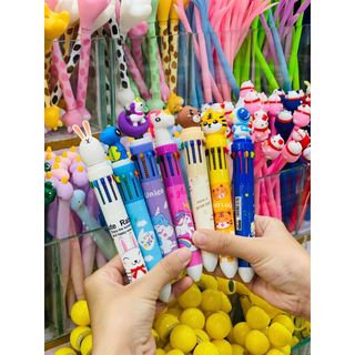 [Bút cute mới] Bút Bi Bấm 10 Màu