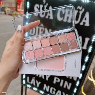  Bảng Mắt Clio Mẫu Mới 12 ô màu Tone 02 Màu Hồng Nude Pro Eye Palette {Chính Hãng} 