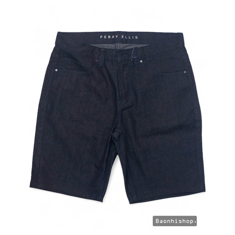 QUẦN SHORT NAM PERRY ELLIS SLIM STRETCH INDIGO SHORTS - SIZE 32-34
