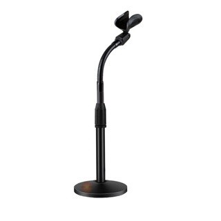Chân micro để bàn bẻ cong, chân mic đế gang siêu chắc
